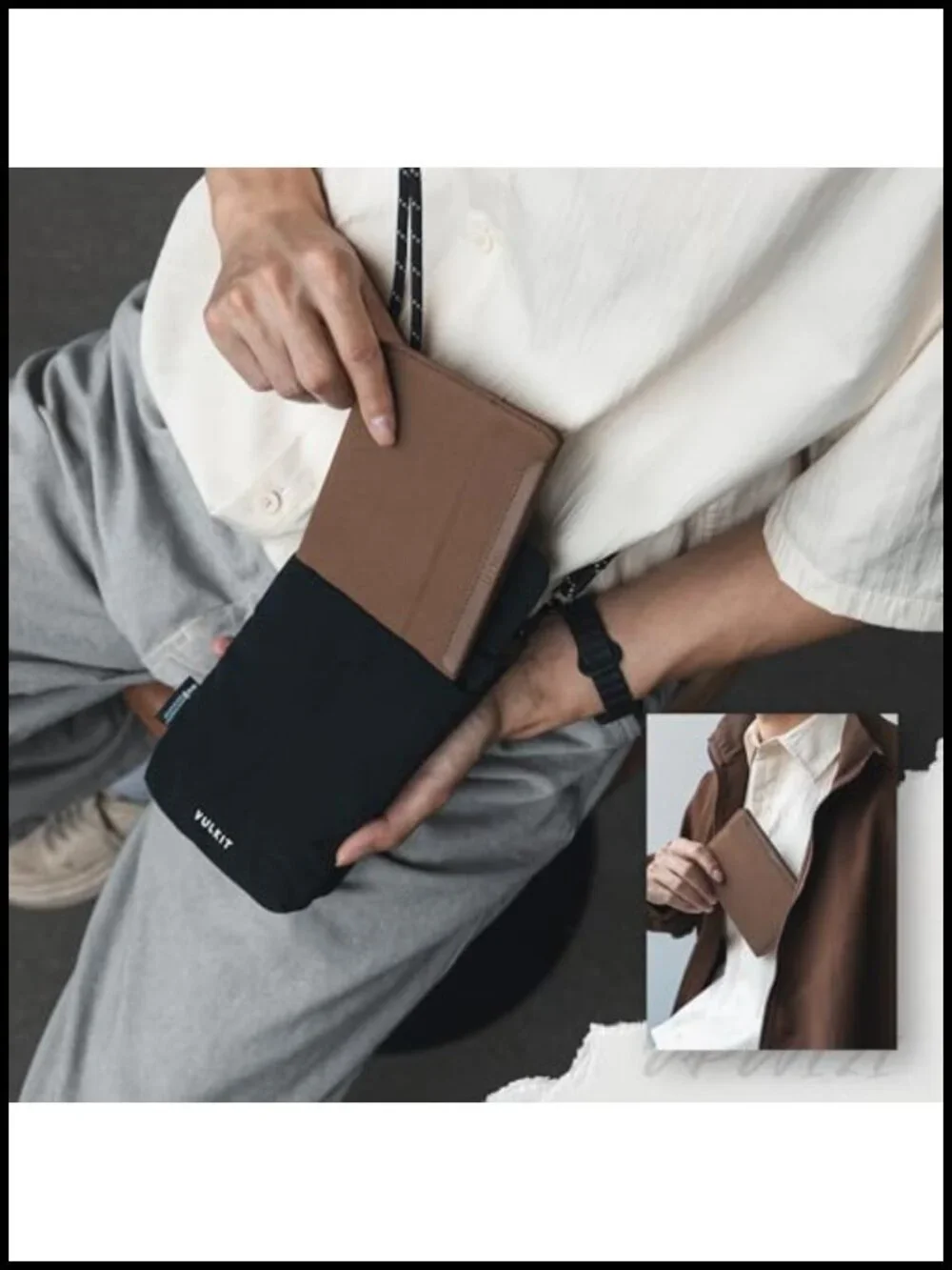 RFID Passport Holder Slim Magnetic Closure Travel Wallet with Card Slots